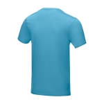 Camiseta hombre algodón orgánico GOTS 160 g/m2 Elevate NXT color azul tercera vista trasera