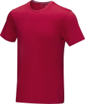 Camiseta promocional hombre algodón orgánico 160 g/m2 Elevate NXT color rojo segunda vista frontal