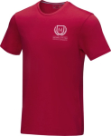 Camiseta promocional hombre algodón orgánico 160 g/m2 Elevate NXT color rojo vista impresión serigrafía