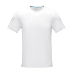 Camiseta hombre algodón orgánico GOTS 160 g/m2 Elevate NXT color blanco segunda vista frontal