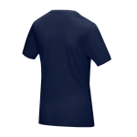 Camiseta promocional mujer algodón orgánico GOTS 160 g/m2 Elevate NXT color azul marino tercera vista trasera