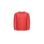 Sudadera en algodón y poliéster reciclado 300 g/m2 THC DELTA KIDS color rojo primera vista