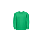 Sudadera en algodón y poliéster reciclado 300 g/m2 THC DELTA KIDS color verde