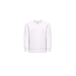 Sudadera en algodón y poliéster 300 g/m2 THC DELTA KIDS WH color blanco primera vista