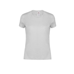Camiseta de algodón entallada para mujer 150 g/m2 Fruit Of The Loom color gris primera vista