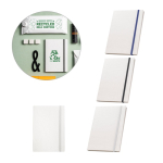 Cuaderno de cartón de leche reciclado con elástico y separador A5 varios colores