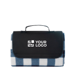 Manta polar pícnic con diseño a cuadros y asa de transporte 180 g/m2 vista principal