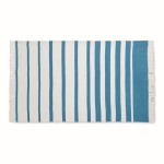 Toalla SEAQUAL® algodón y poliéster reciclado 300 g/m2 de 100x170cm color turquesa segunda vista