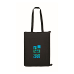 Manta de picnic acolchada de PEVA convertible en bolsa con asas vista de impresión