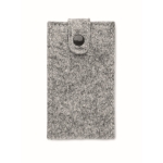 Set de 6 piezas para manicura en un estuche de fieltro RPET color gris cuarta vista