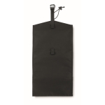 Bolsa enrollable de RPET de 3 compartimientos y convertible en neceser color negro octava vista