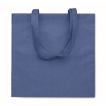 Bolsa de la compra de RPET no tejido con asas largas 80 g/m2 color azul real segunda vista