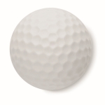 Bálsamo labial de ABS en forma de pelota de golf sabor vainilla SPF10 color blanco cuarta vista