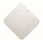 Toalla blanca de algodón con capucha para bebé 300 g/m2 color blanco segunda vista