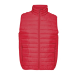 Chaleco de plumón hombre con bolsillos laterales SOL'S Stream 280 g/m2 color rojo quinta vista