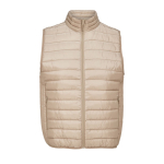 Chaleco de plumón hombre con bolsillos laterales SOL'S Stream 280 g/m2 color beige