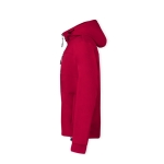 Chaqueta de soft shell con cuello alto e interior micropolar 300 g/m2 color rojo tecera vista