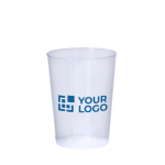 Vaso reutilizable de plástico con acabado translúcido 600ml vista principal