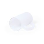 Jarra de cristal para cerveza con acabado mate 500ml color blanco segunda vista