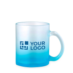 Taza de cristal con acabado mate en colores translúcidos 350ml vista principal