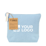 Neceseres publicitarios de algodón reciclado 140 g/m2 Tetiaroa vista principal