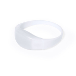 Pulsera de silicona con luces LEDs sensibles a la música color blanco primera vista