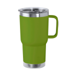 Vaso de doble pared de acero inoxidable con asa rígida 600ml color verde claro primera vista