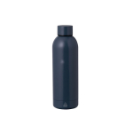 Botella de acero inox reciclado en colores metalizados 500ml color azul marino primera vista