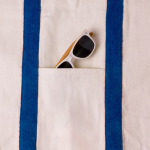 Bolsa de algodón con bolsillo y cierre magnético 280 g/m2 Eco Beach tercera vista