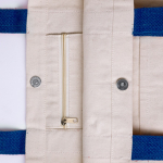 Bolsa de algodón con bolsillo y cierre magnético 280 g/m2 Eco Beach quinta vista