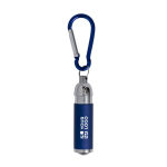 Linterna de aluminio reciclado de luz LED con mosquetón a color vista principal