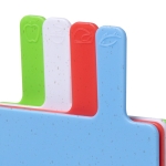 Set de 4 tablas de cortar para distintos tipos de alimentos color multicolor quinta vista
