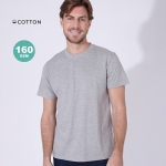 Camiseta unisex de 100% algodón peinado Ring Spun 160 g/m2 color negro