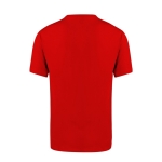Camiseta unisex de 100% algodón peinado Ring Spun 160 g/m2 color rojo segunda vista