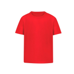 Camiseta para niños de 100% algodón peinado Ring Spun 160 g/m2 color rojo primera vista