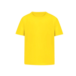 Camiseta para niños de 100% algodón peinado Ring Spun 160 g/m2 color amarillo primera vista