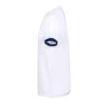 Camiseta técnica transpirable de poliéster con diseño bicolor 135 g/m2 color blanco tecera vista