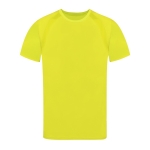 Camiseta técnica personalizada de 100% poliéster transpirable 135 g/m2 color amarillo primera vista