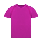 Camiseta técnica para niños de 100% poliéster transpirable 135 g/m2 color fucsia primera vista