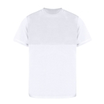 Camiseta técnica de 100% poliéster con doble tonalidad 140 g/m2 color blanco primera vista