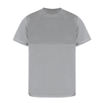 Camiseta técnica de 100% poliéster con doble tonalidad 140 g/m2 color gris primera vista