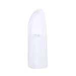 Camiseta blanca de cuello redondo de 100% algodón Ring Spun 160 g/m2 color blanco tecera vista