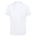 Polo blanco de 100% algodón con 2 botones a juego 220 g/m2 color blanco segunda vista