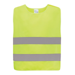 Chaleco reflectante con logo de seguridad RPET para niños talla S color amarillo