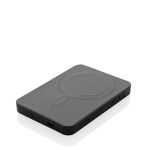 Powerbank inalámbrica con imán e indicador de energía 5.000 mAh color negro vista de impresión