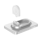 Powerbank 2 en 1 con imán y cargador para reloj 5.000 mAh color plateado vista 13