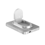 Powerbank 2 en 1 con imán y cargador para reloj 5.000 mAh color plateado vista 16