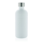 Botella de acero inoxidable reciclado con sistema antifugas 800ml color blanco segunda vista