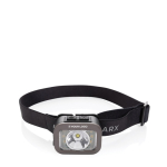 Linterna frontal ajustable con luz LED que incluye 6 modos de luz color negro vista de impresión