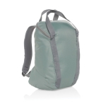 Mochila con diseño juvenil de RPET para PC con compartimentos 14” color verde